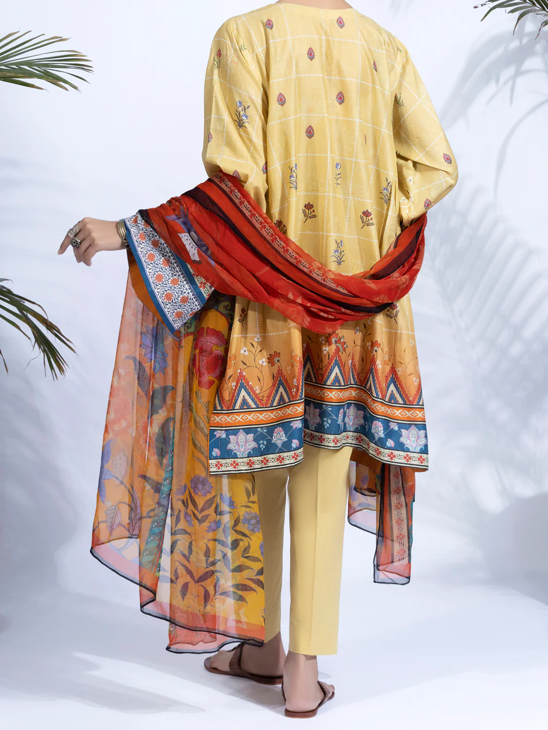 Yellow Lawn 2 Piece Unstitched - ALP-2PS-1324 - Image 2