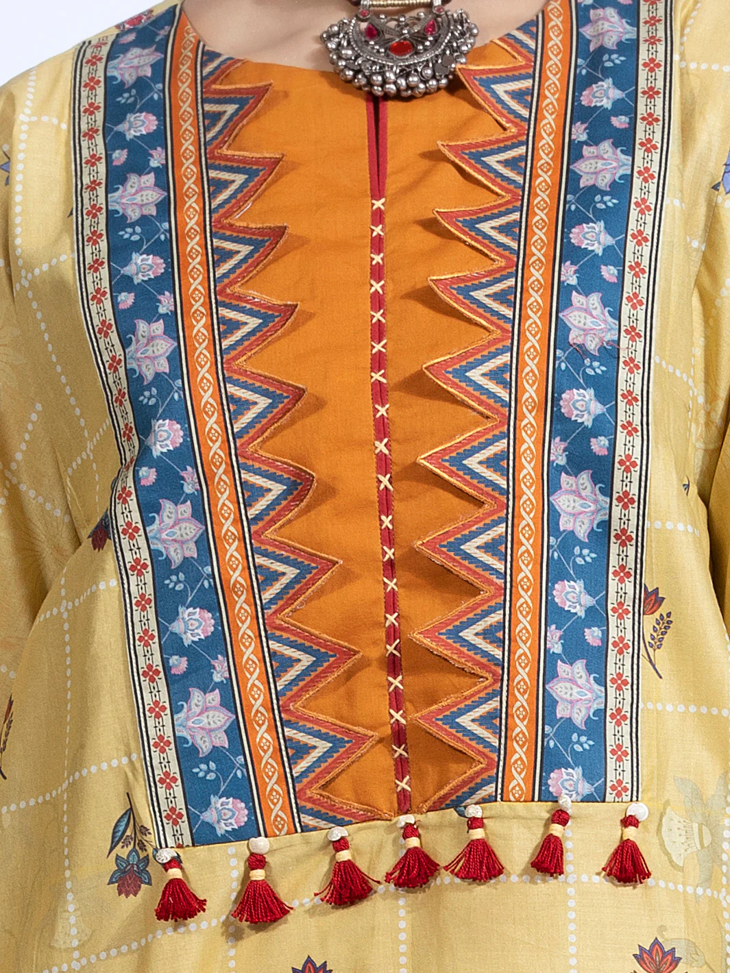 Yellow Lawn 2 Piece Unstitched - ALP-2PS-1324 - Image 3