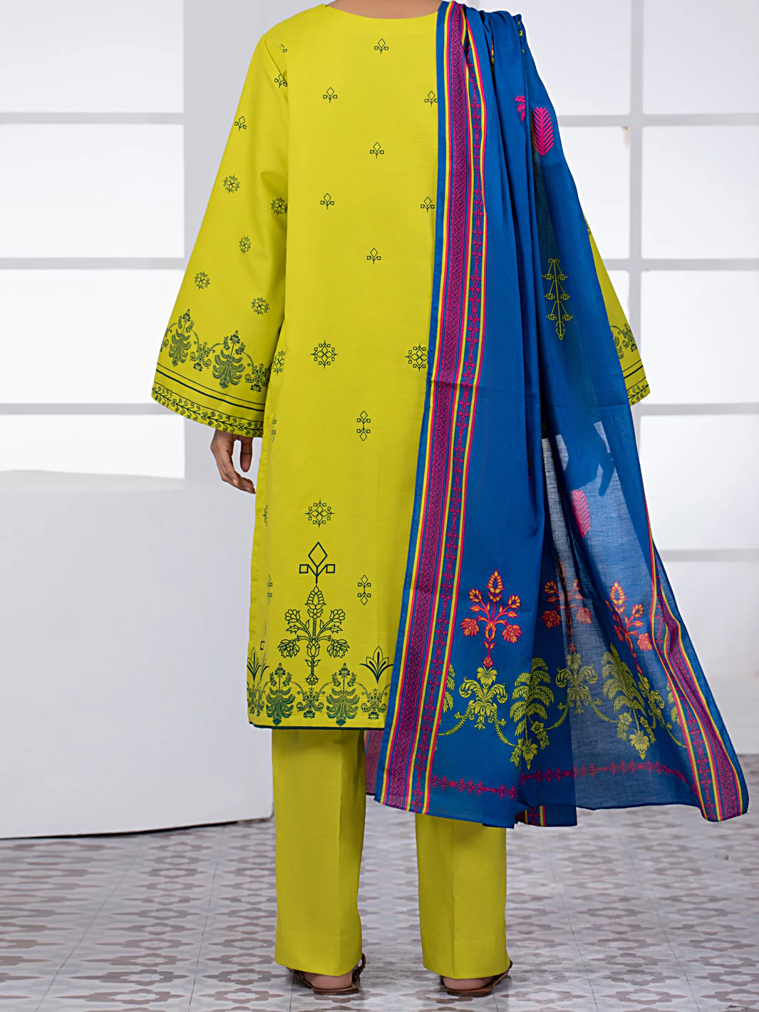 Green Lawn 2 Piece Unstitched - ALP-2PS-1445B - Image 2