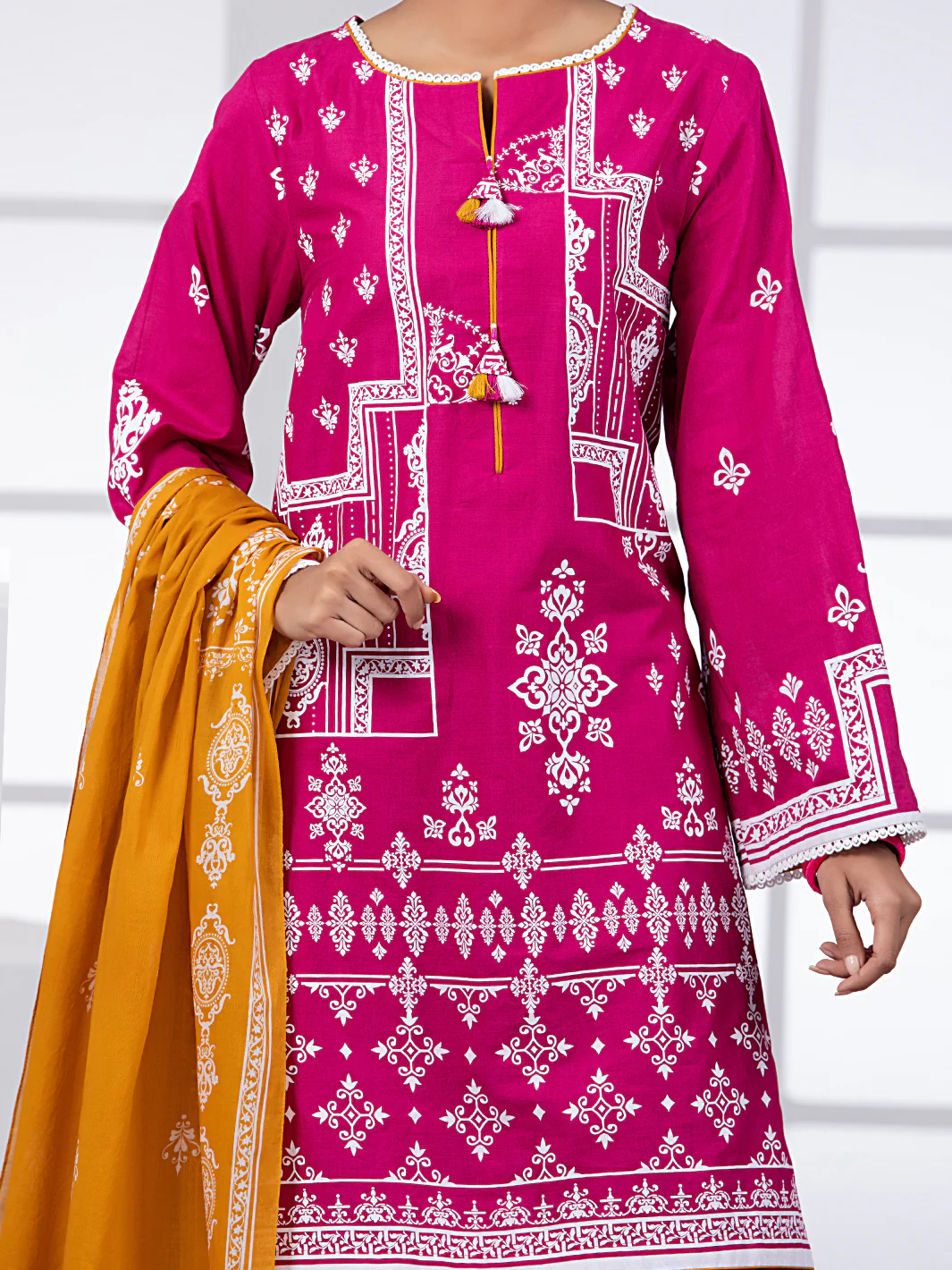 Pink Lawn 2 Piece Unstitched - ALP-2PS-1450B - Image 3