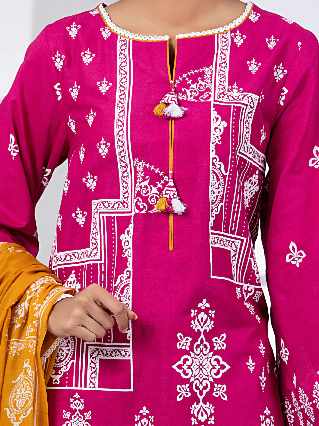 Pink Lawn 2 Piece Unstitched - ALP-2PS-1450B - Image 5