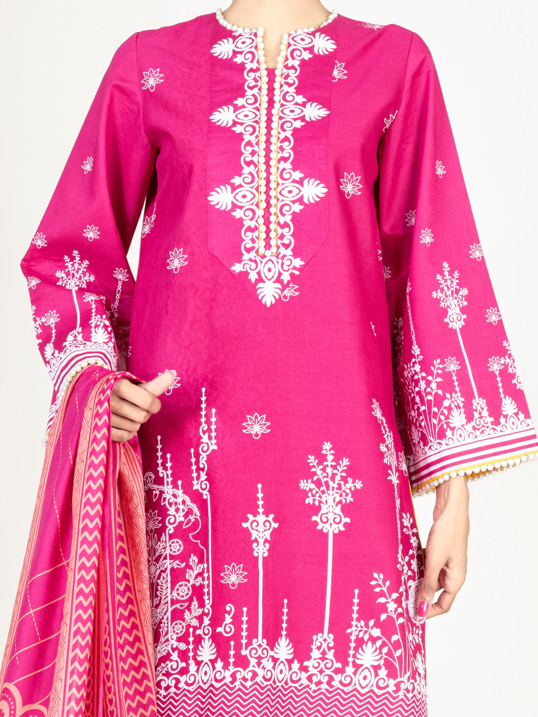 Pink Lawn 2 Piece Unstitched - ALP-2PS-1451B - Image 3