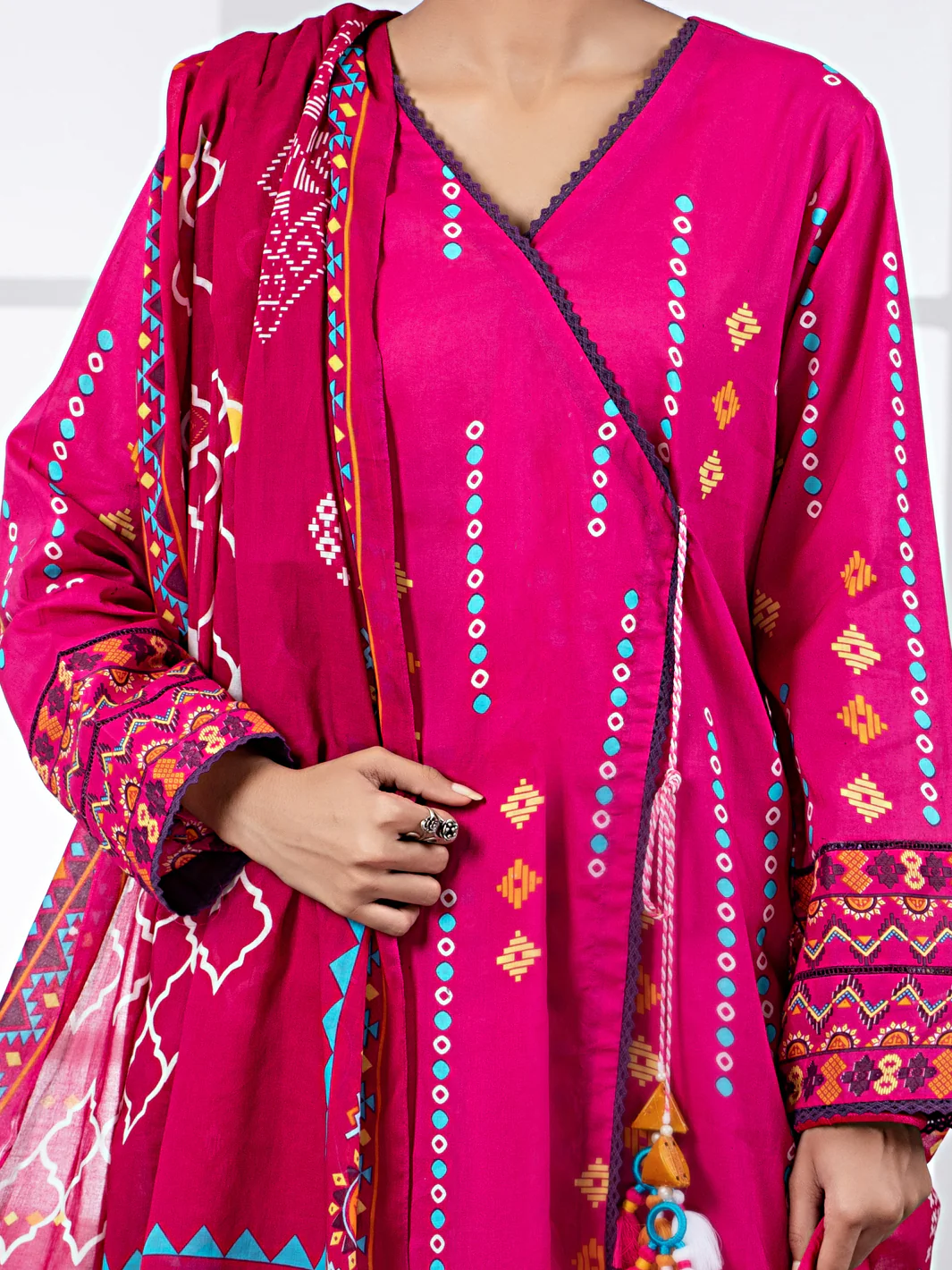 Pink Lawn 2 Piece Unstitched - ALP-2PS-1452B - Image 3