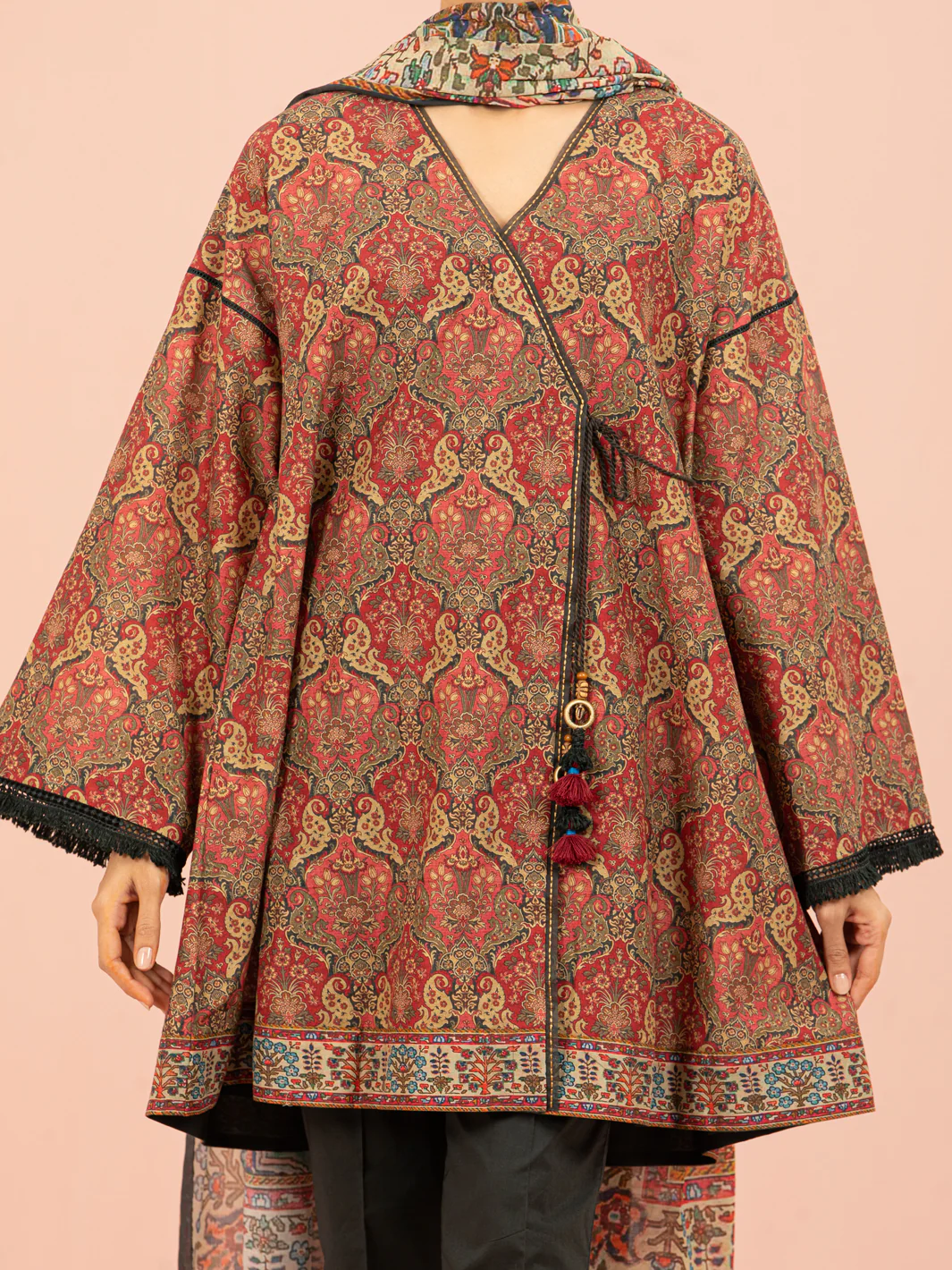 Maroon Lawn 2 Piece Unstitched - ALP-2PS-1556 - Image 4