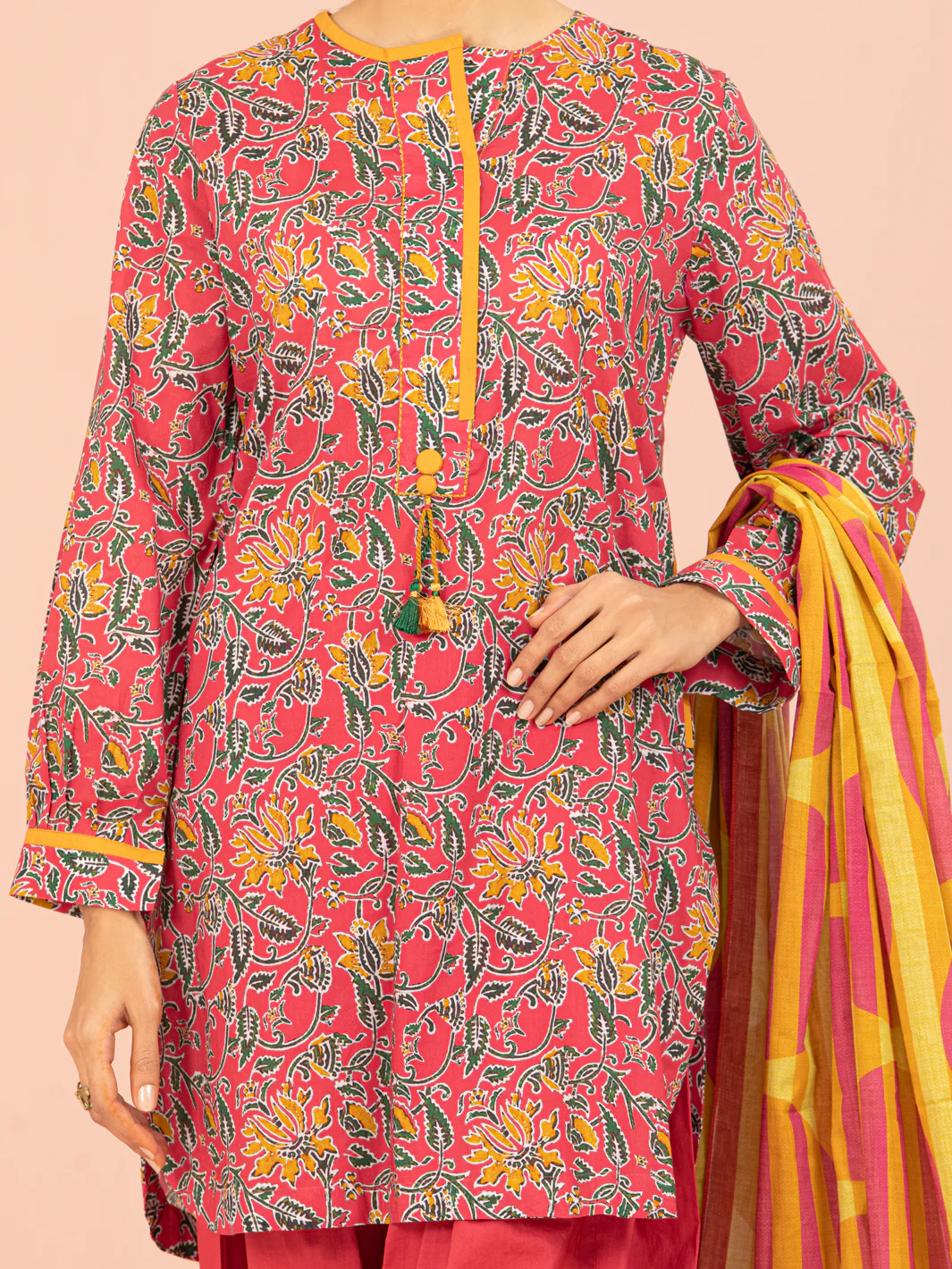 Pink Lawn 2 Piece Unstitched - ALP-2PS-1560 - Image 4