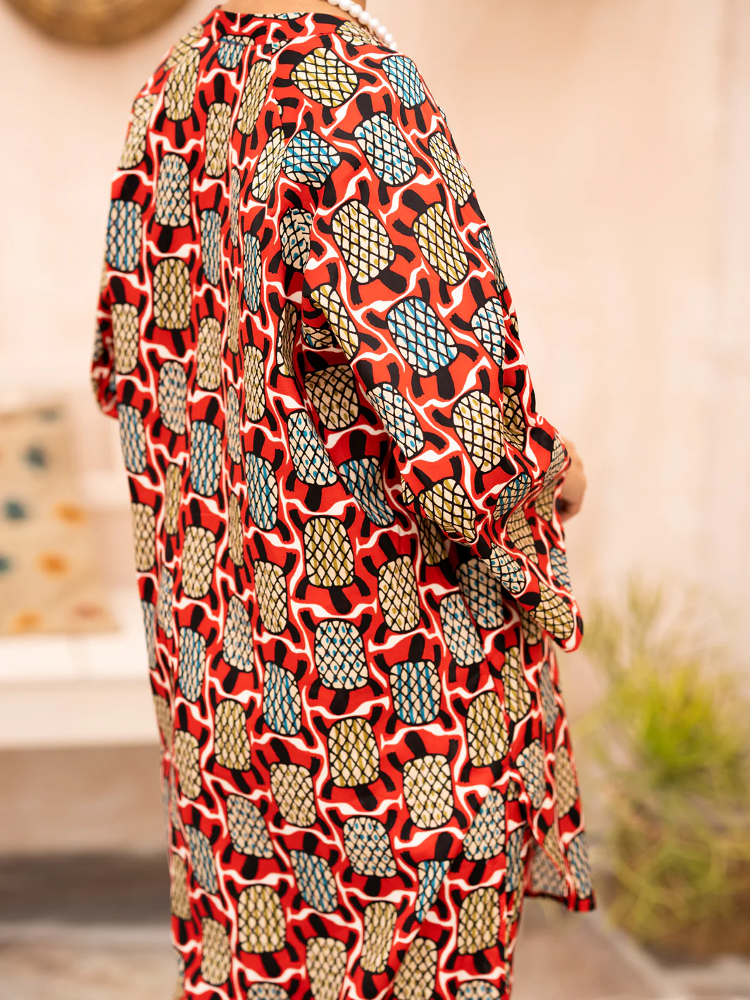 Red Cambric 2 Piece Unstitched - ALP-2PS-1689 - Image 3