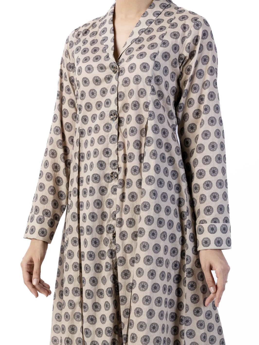 Beige Lawn 2Pc Unstitched - ALP-2PS-1739 - Image 3