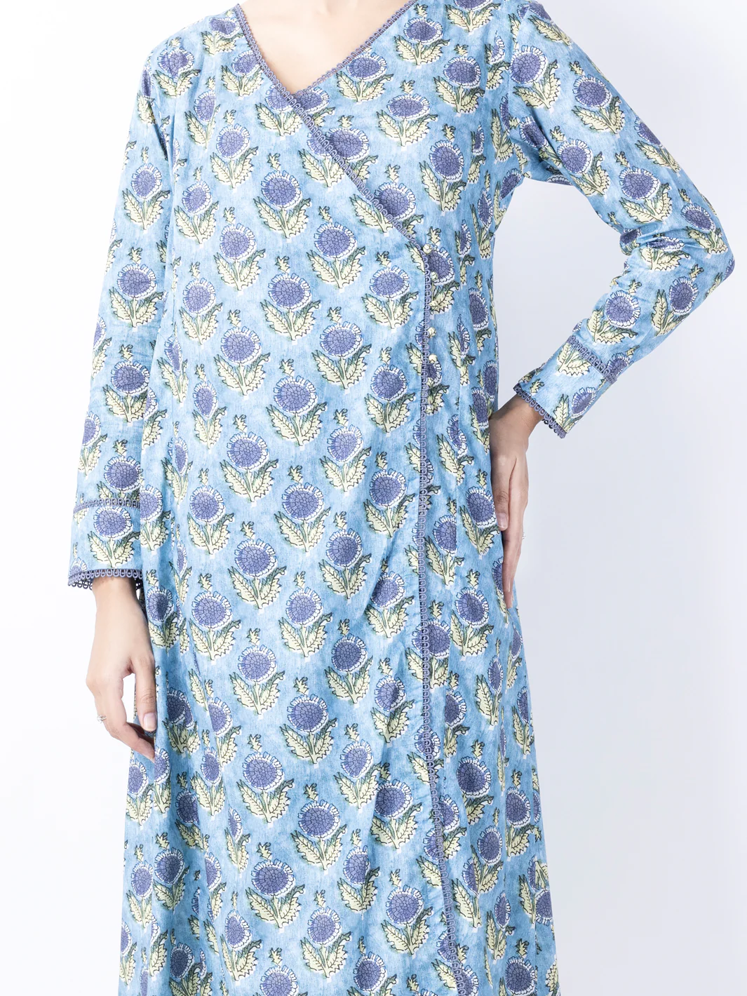 Light Blue Lawn 2Pc Unstitched - ALP-2PS-1741 - Image 3
