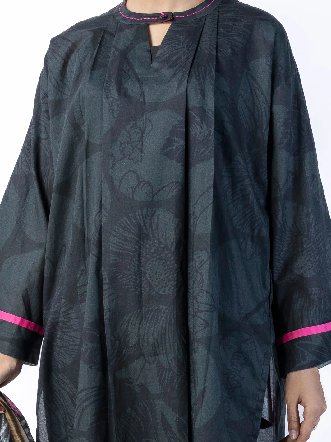 Charcoal Lawn 2Pc Unstitched - ALP-2PS-1791 - Image 3