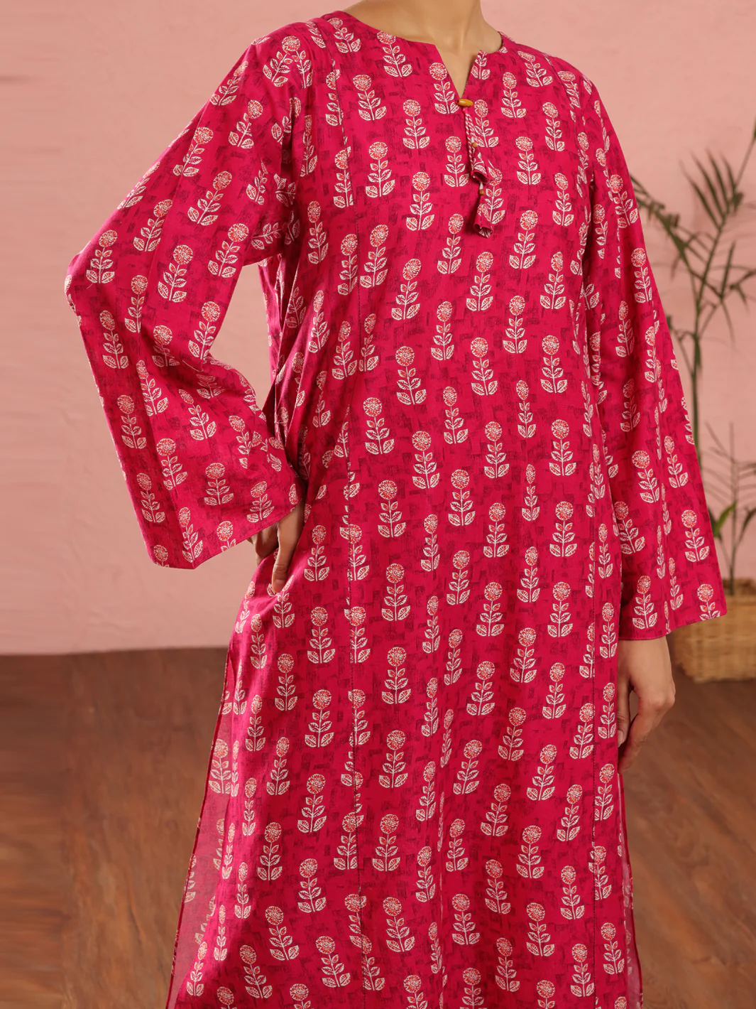 Pink Cambric 2Pc Unstitched - ALP-2PS-1971 - Image 4