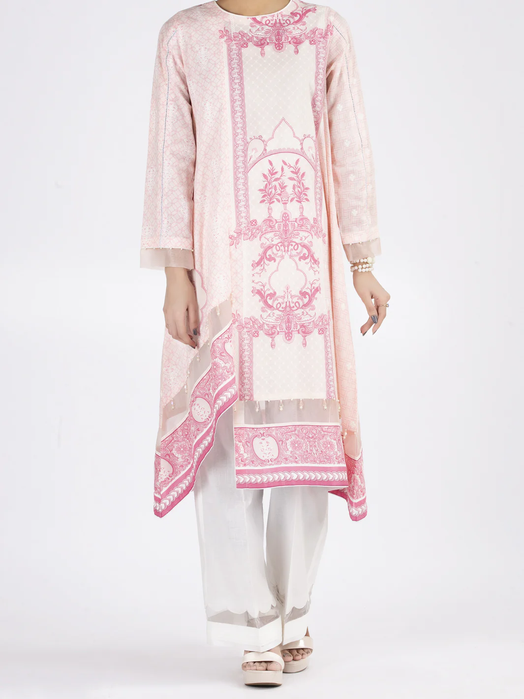 Pink Lawn 2 Piece Unstitched - ALP-2PS-858