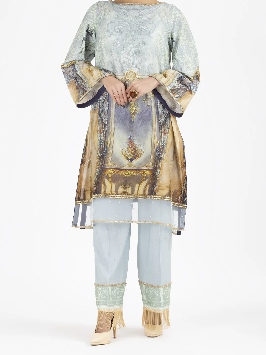 Grey Lawn 2 Piece Unstitched - ALP-2PS-873