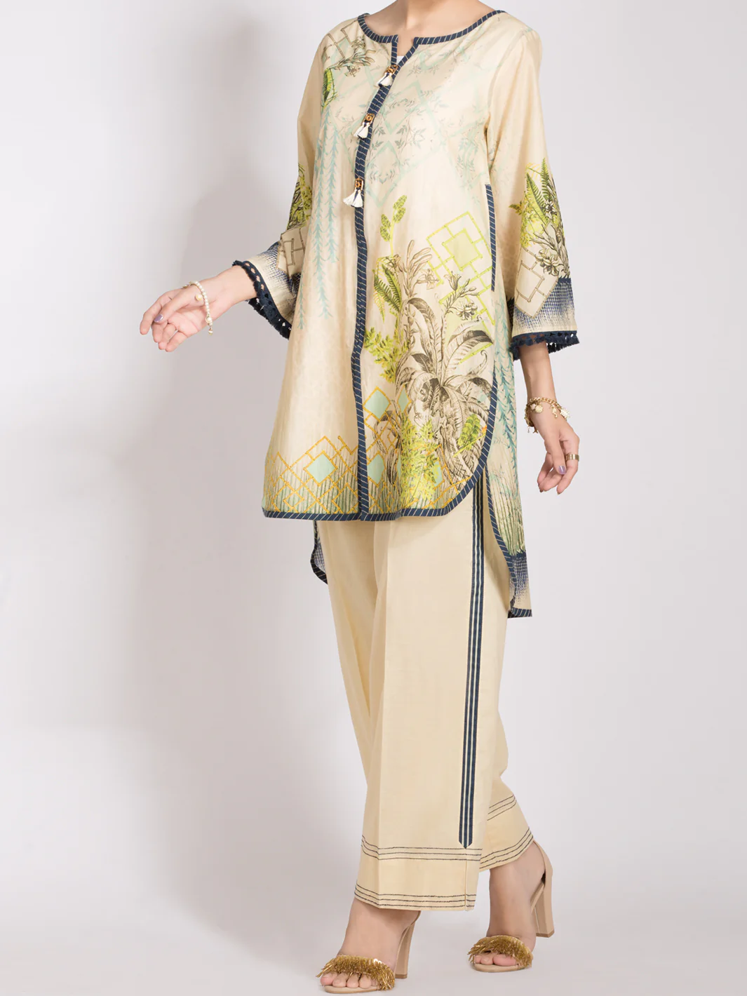 Beige Lawn 2 Piece Unstitched - ALP-2PS-994