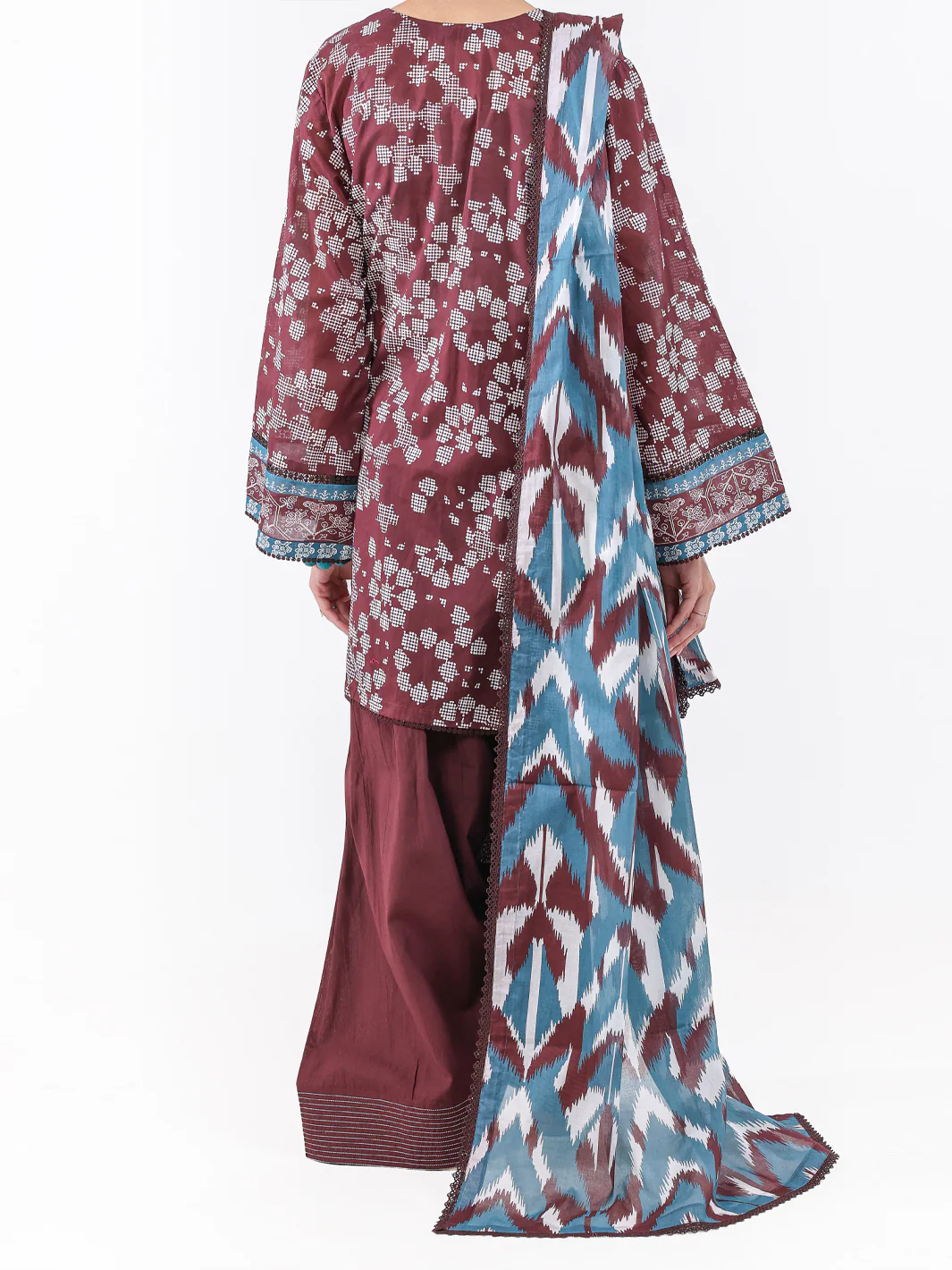 Brown Lawn 2Pc Unstitched - ALP-2PS-LKD-2469 - Image 3