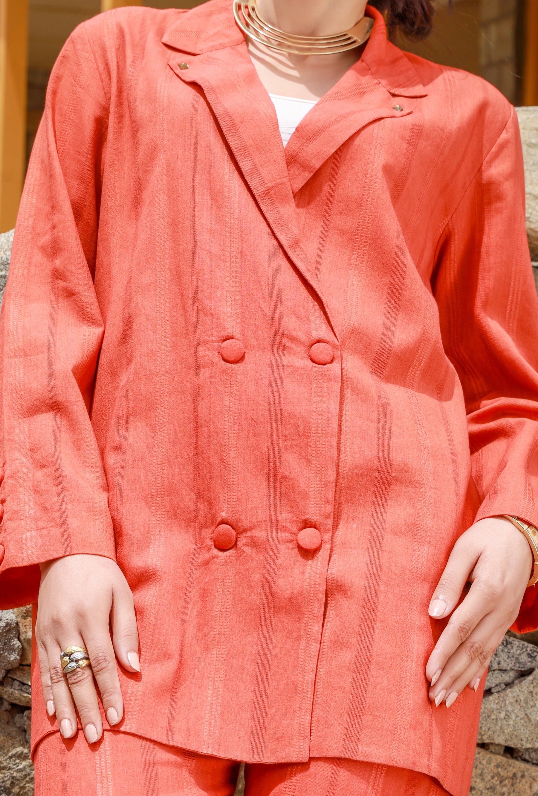 Rust Dobby 2 Piece Stitched - ALP-2PS-LKS-1465 - Image 2