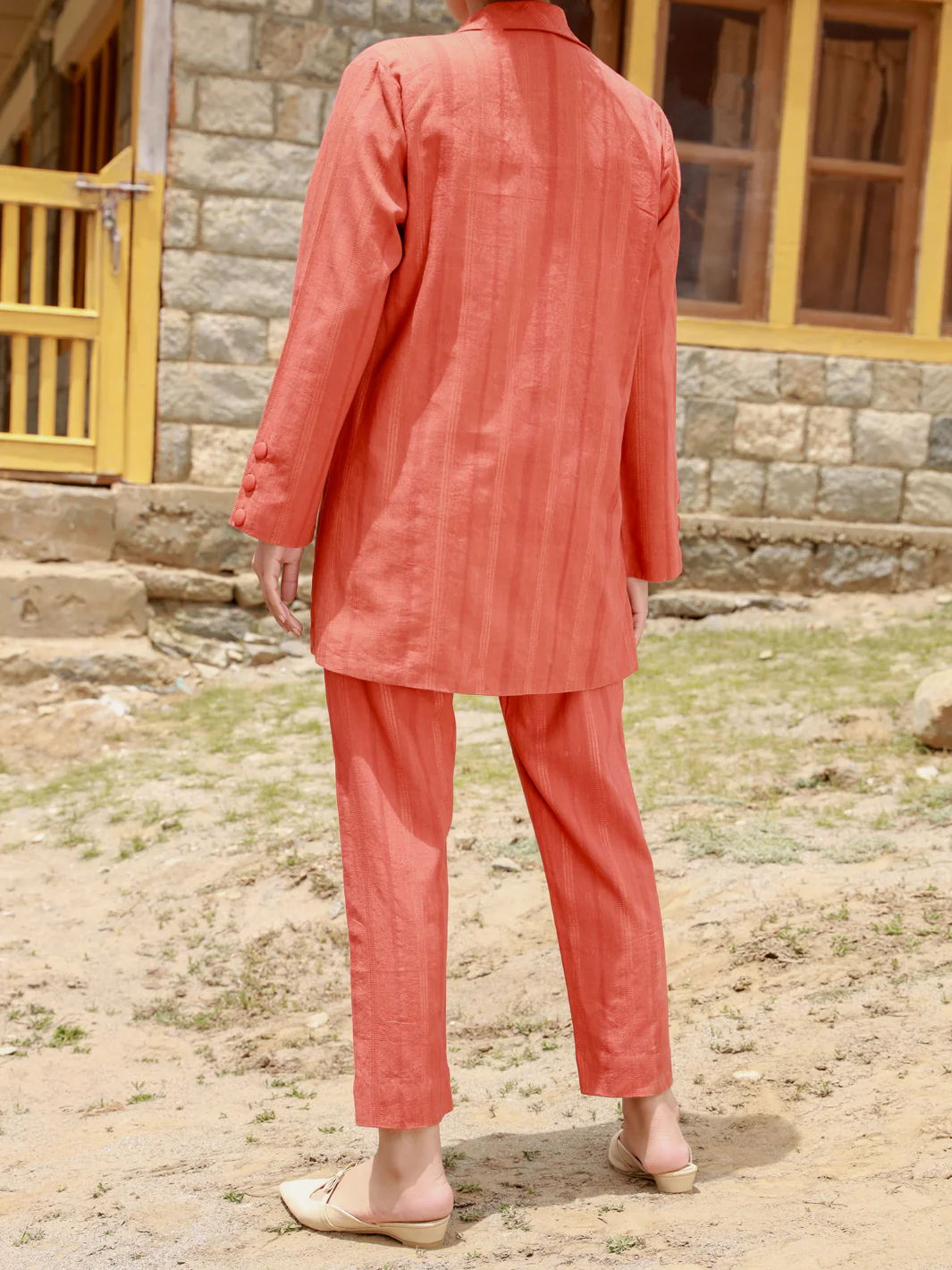 Rust Dobby 2 Piece Stitched - ALP-2PS-LKS-1465 - Image 4
