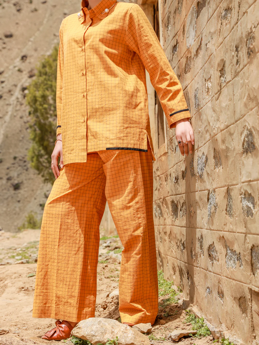 Mustard 2 Piece Stitched - ALP-2PS-LKS-1467