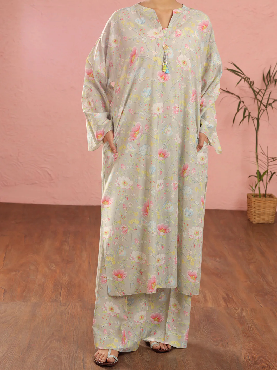 Pistachio Green Cambric 2Pc Stitched - ALP-2PS-LKS-1961