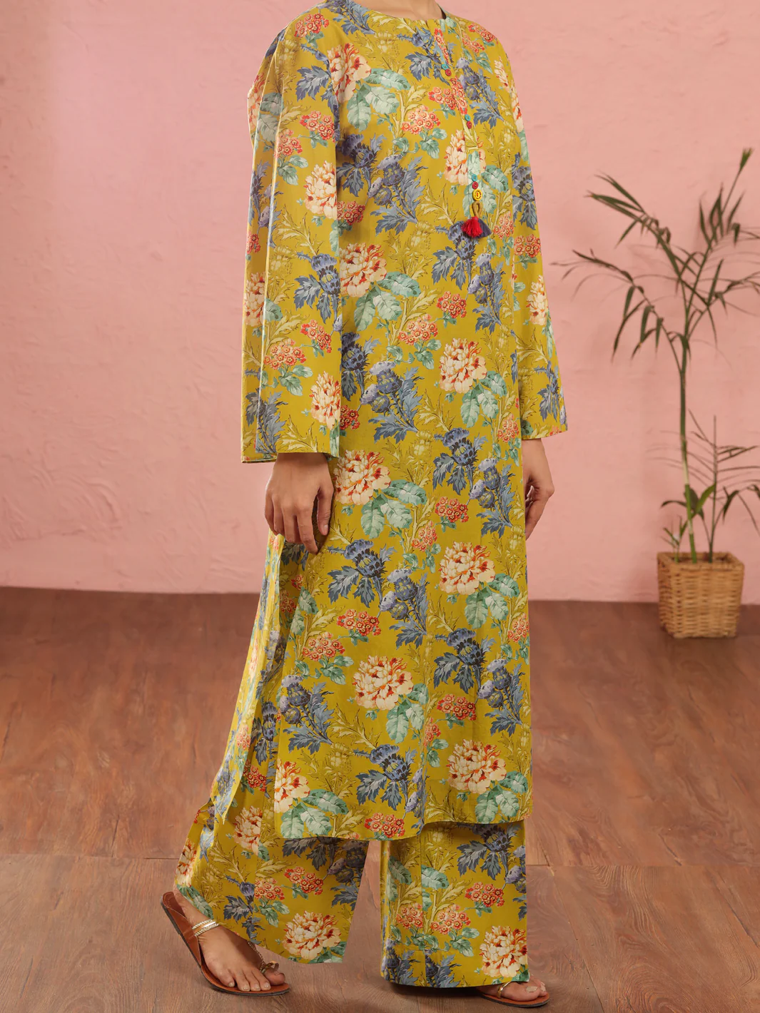 Parrot Green Cambric 2Pc Stitched - ALP-2PS-LKS-1964 - Image 3