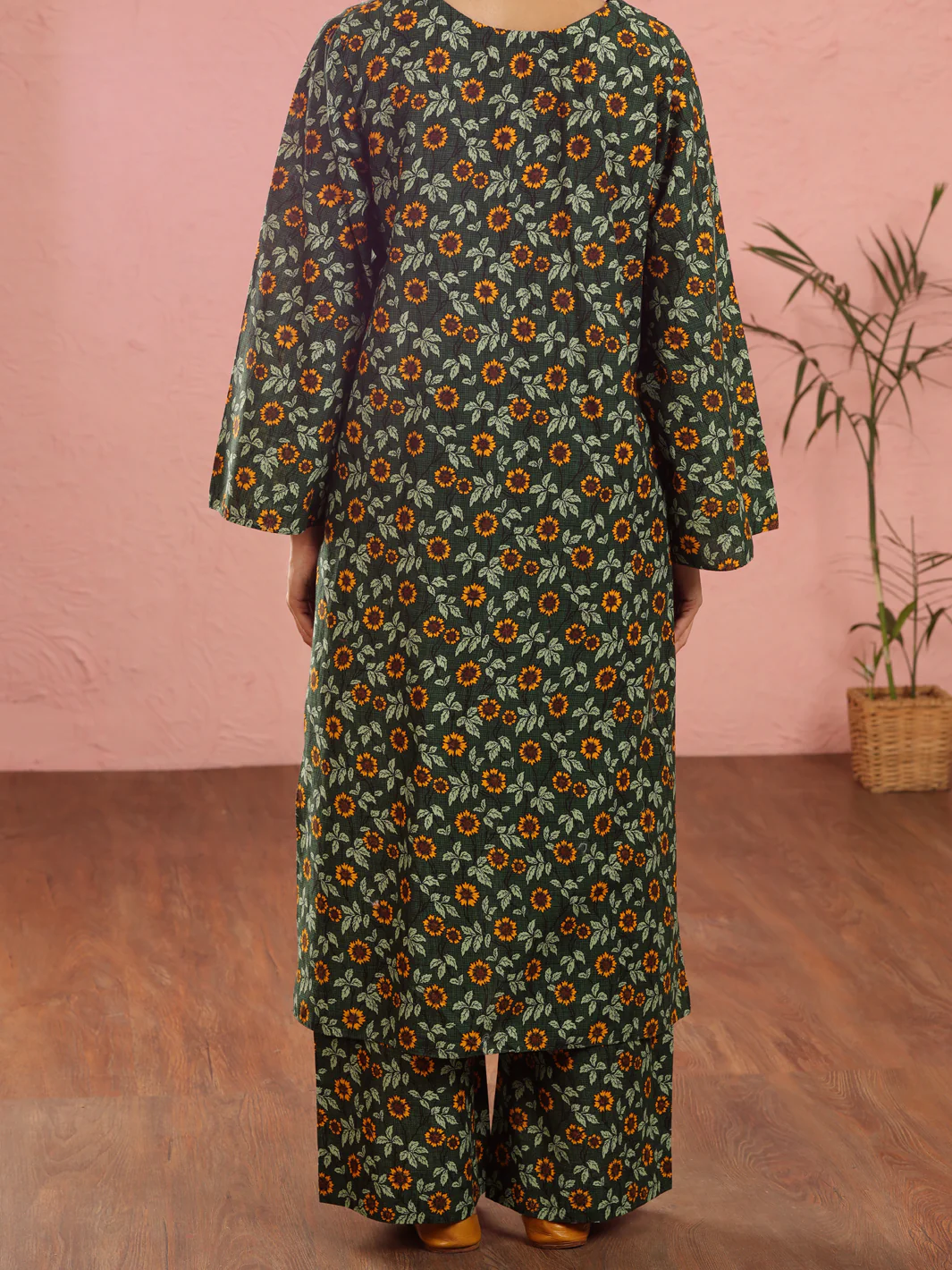 Dark Green Cambric 2Pc Stitched - ALP-2PS-LKS-1968 - Image 2