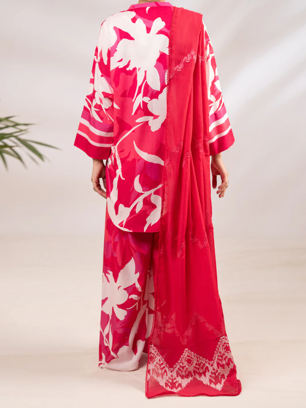 Pink Silk Lawn 2Pc Stitched - ALP-2PS-LKS-2340 - Image 3