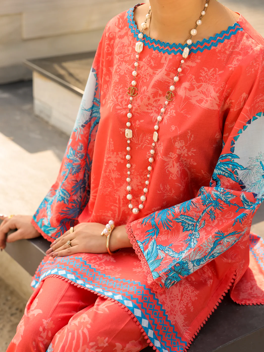 Pink Lawn 2Pc Stitched - ALP-2PS-LKS-2487 - Image 4