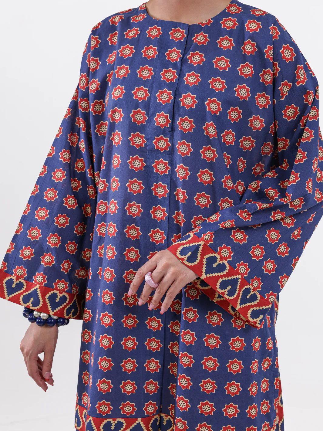 Navy Blue Lawn 2Pc Unstitched - ALP-2PS-LKS-2500 - Image 3