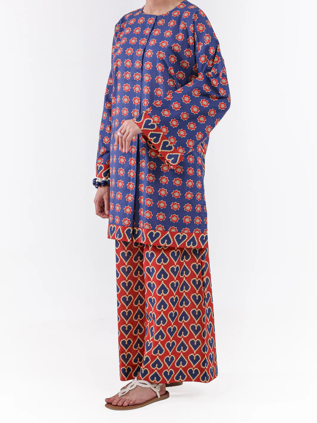 Navy Blue Lawn 2Pc Unstitched - ALP-2PS-LKS-2500 - Image 4