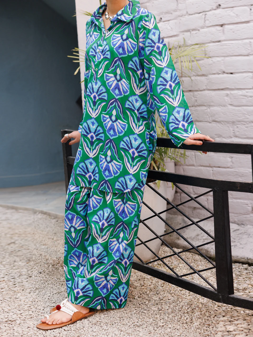 Green Lawn Co-Ord Set - ALP-2PS-LKS-2504 - Image 3