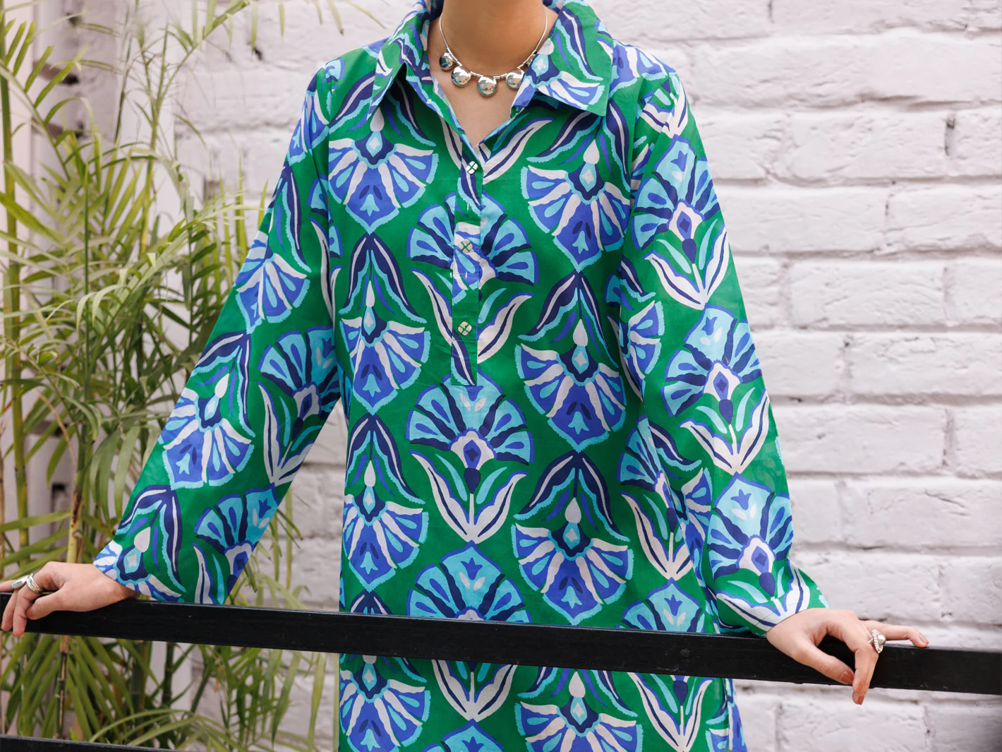 Green Lawn Co-Ord Set - ALP-2PS-LKS-2504 - Image 4