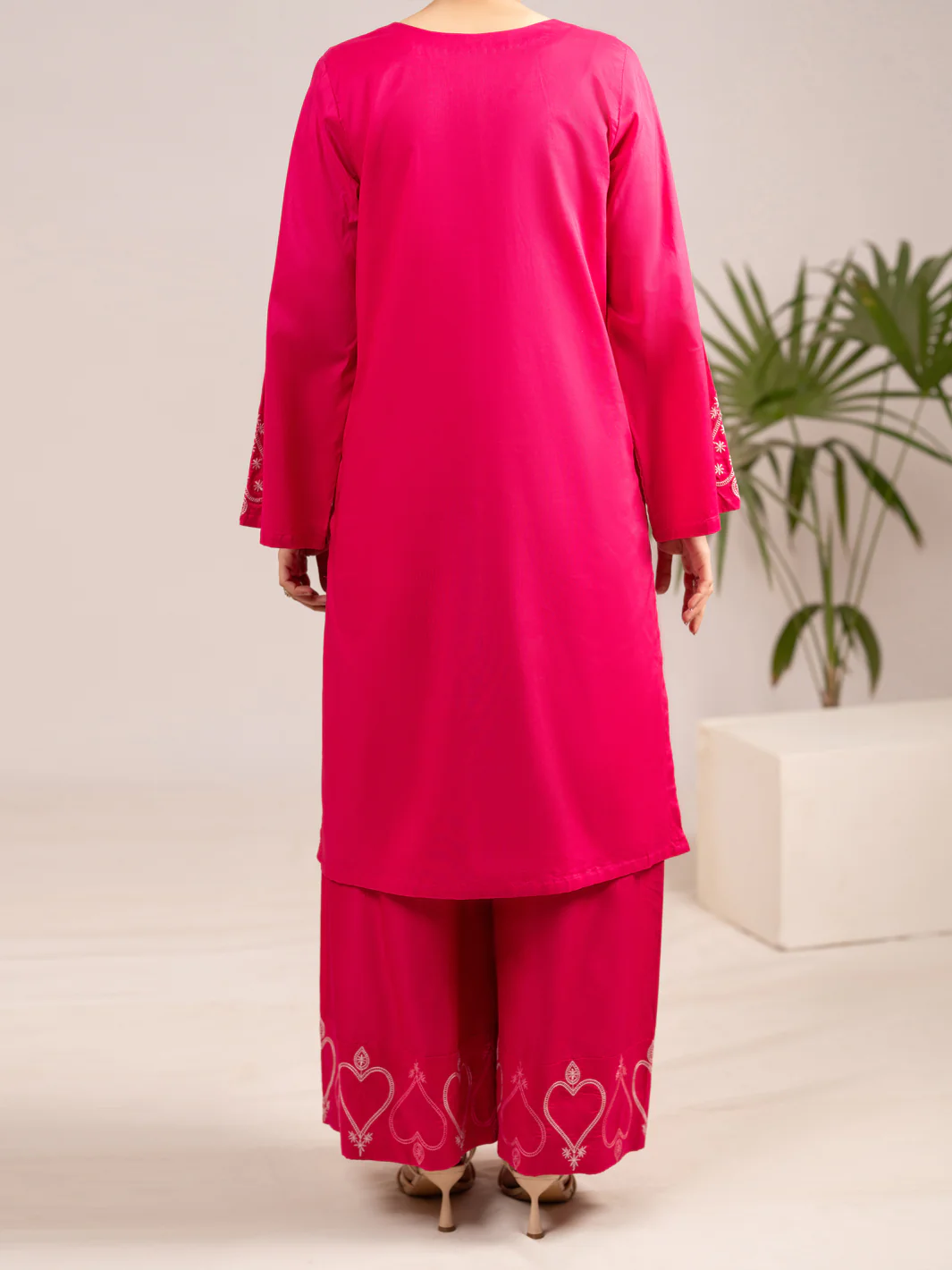Fuchsia Lawn Co-Ord Set - ALP-2PS-LKS-2539 - Image 3