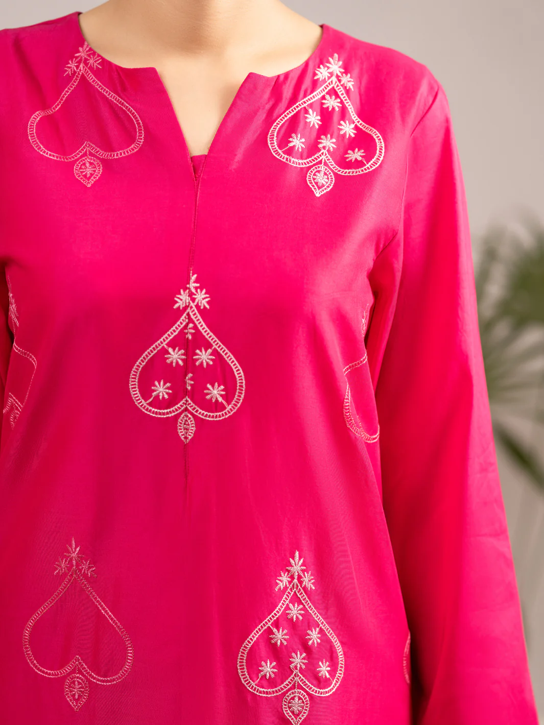 Fuchsia Lawn Co-Ord Set - ALP-2PS-LKS-2539 - Image 4