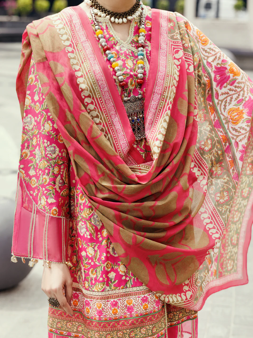 Fuchsia Lawn 3Pc Unstitched - ALP-2PS-SLKD-UN-2264 - Image 5