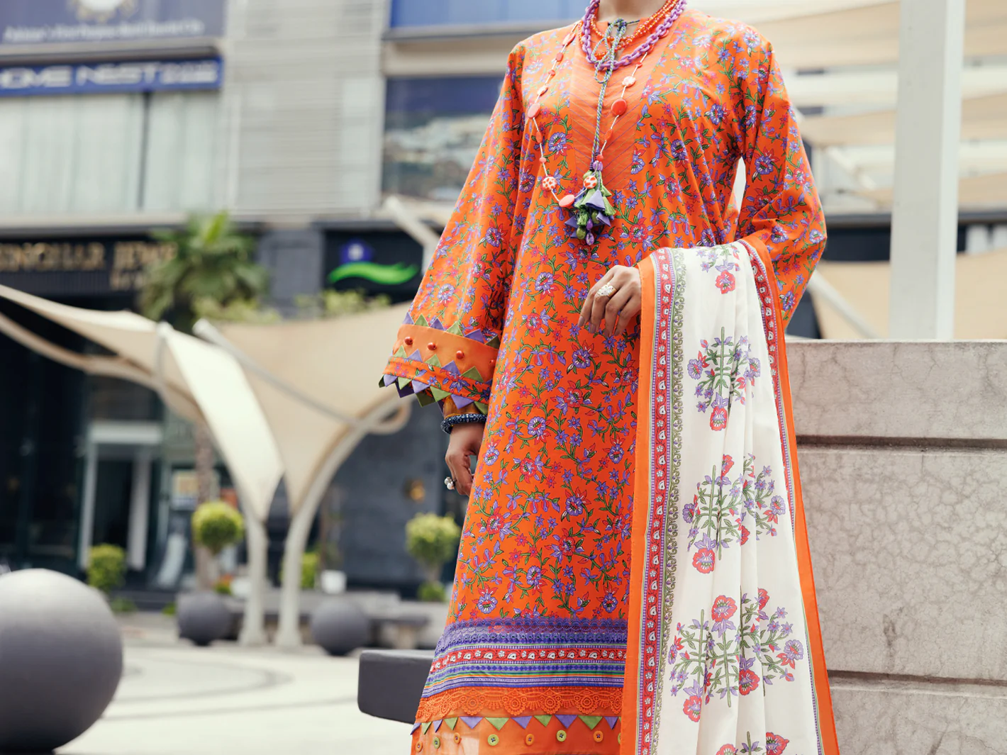 Terracotta Lawn 2Pc Unstitched - ALP-2PS-SLKD-UN-2265 - Image 4