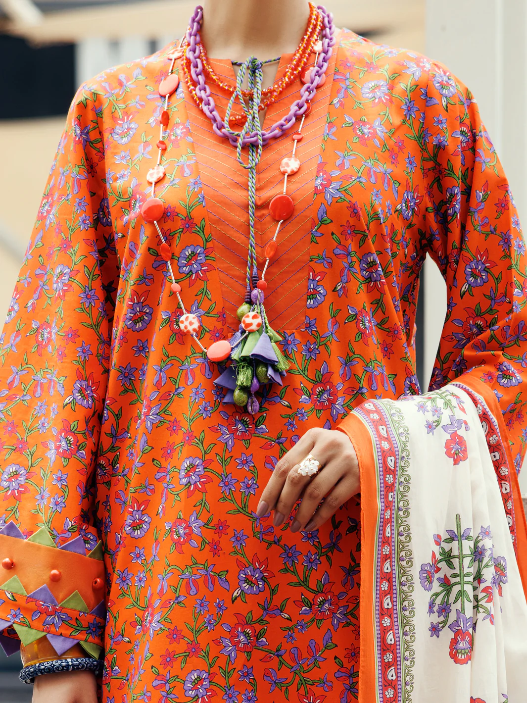 Terracotta Lawn 2Pc Unstitched - ALP-2PS-SLKD-UN-2265 - Image 5
