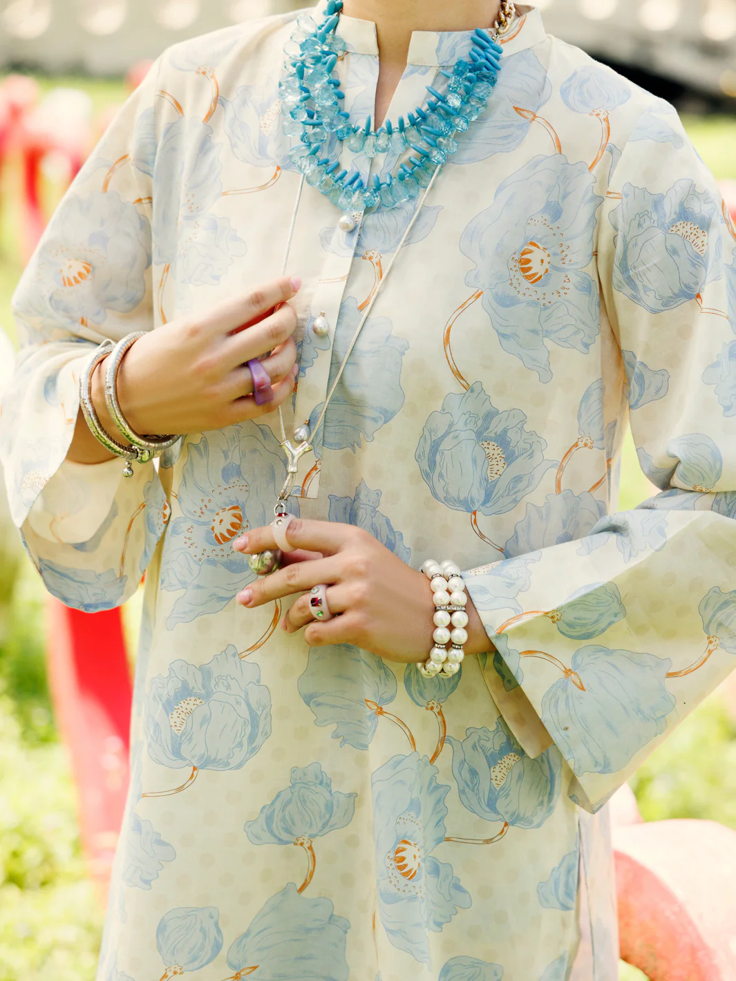 Sky Blue Lawn 2 Piece Stitched - ALP-2PS-SLKS-2095 - Image 3