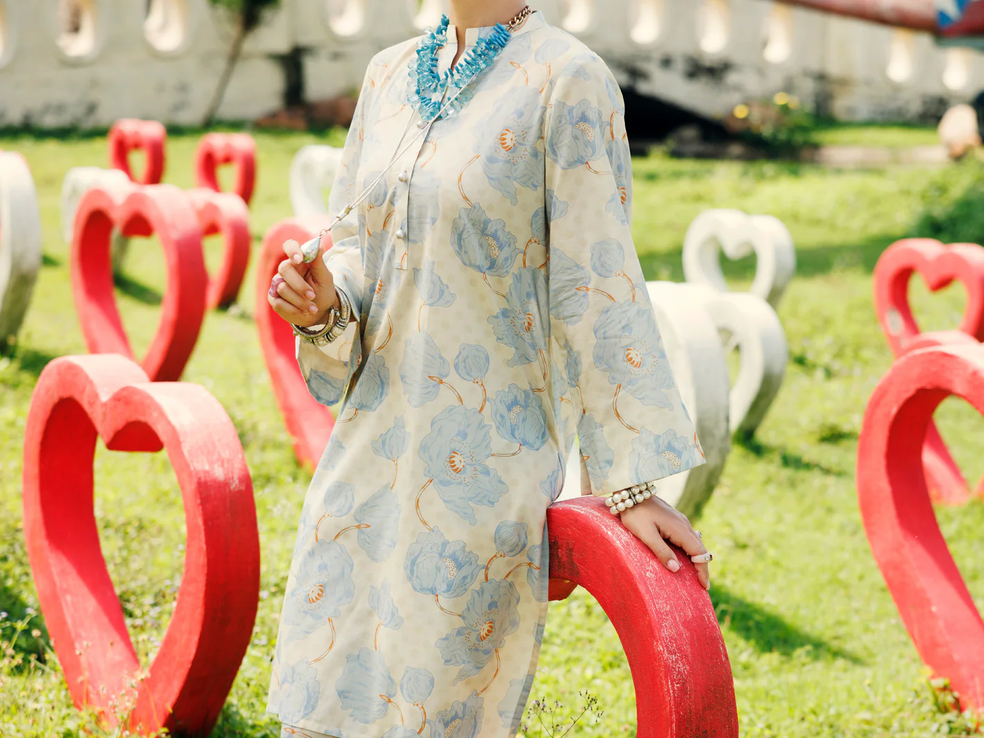 Sky Blue Lawn 2 Piece Stitched - ALP-2PS-SLKS-2095 - Image 4