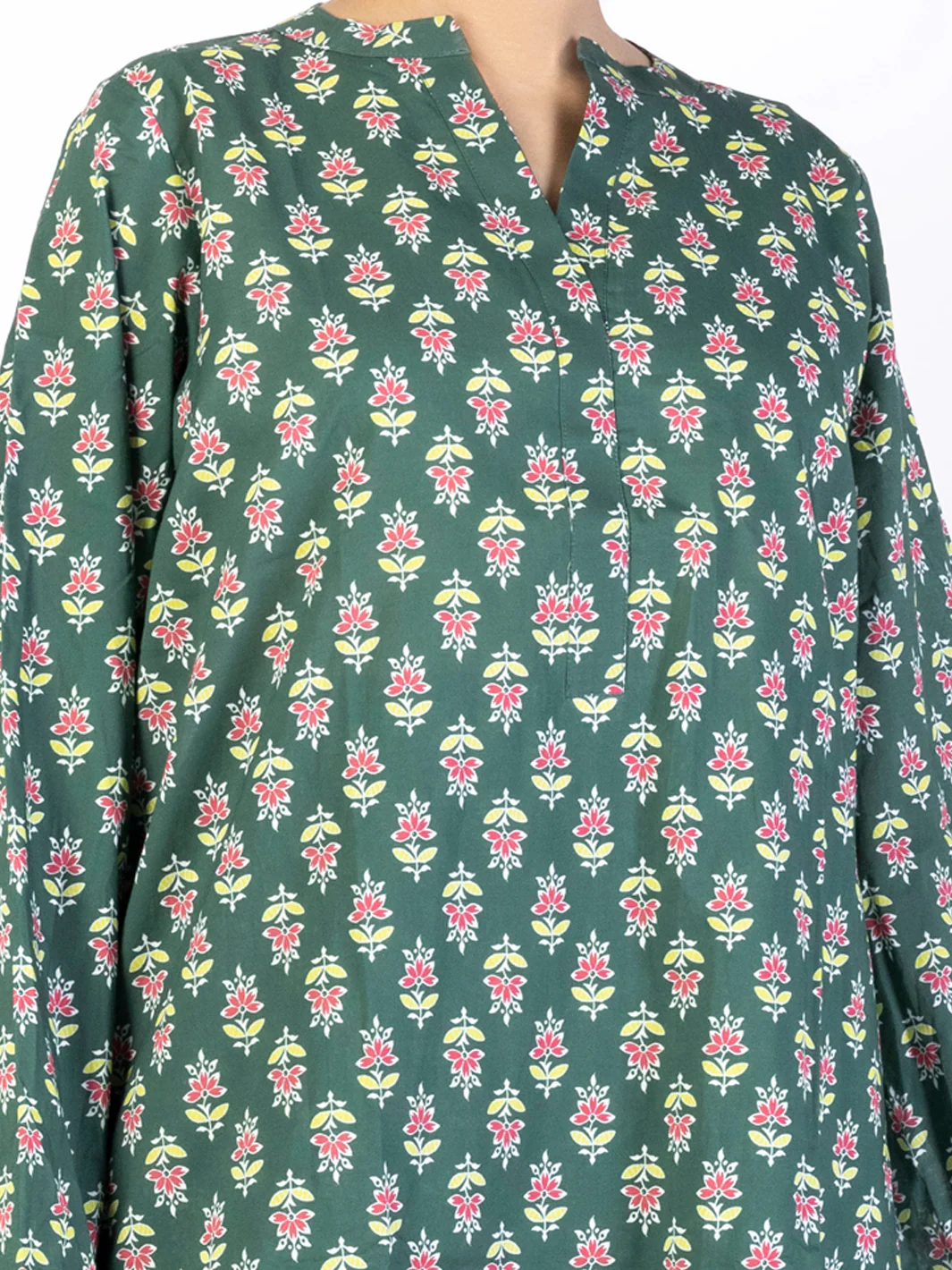 Green Lawn Co-ord Set - ALP-2PS-SLKS-2242 - Image 3
