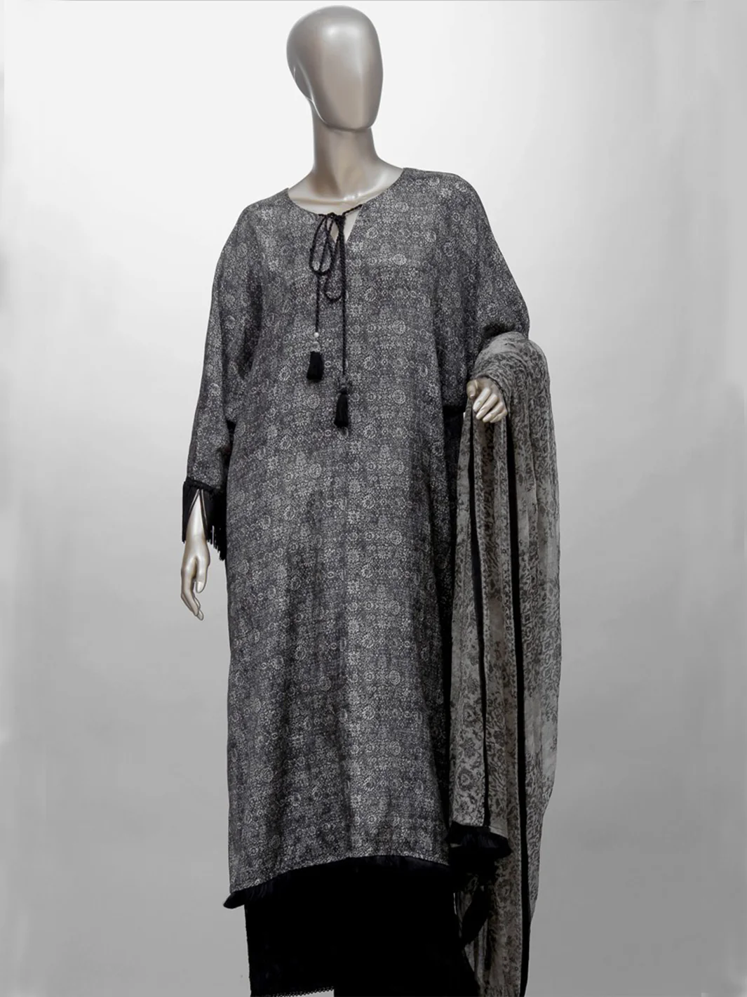 Grey 3 Piece Unstitched - ALP-319