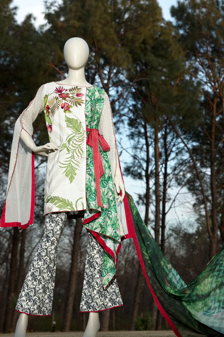 Natural Lawn 3 Piece Unstitched - ALP-337