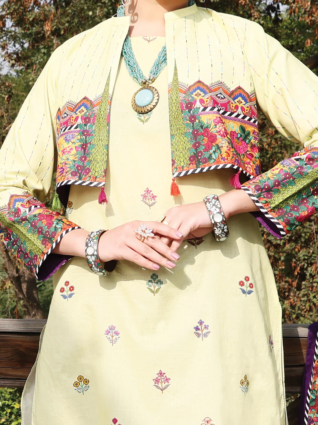 Lime Lawn 3 Piece Stitched - ALP-3PS-1038 - Image 2