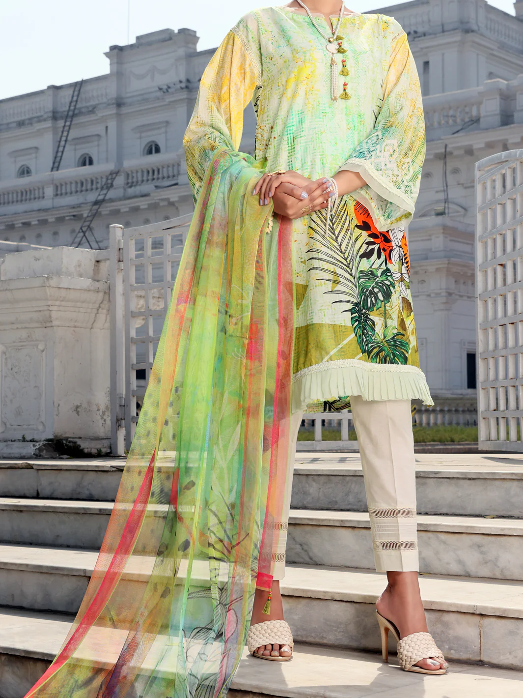 Green Lawn 3 Piece Stitched - ALP-3PS-1131
