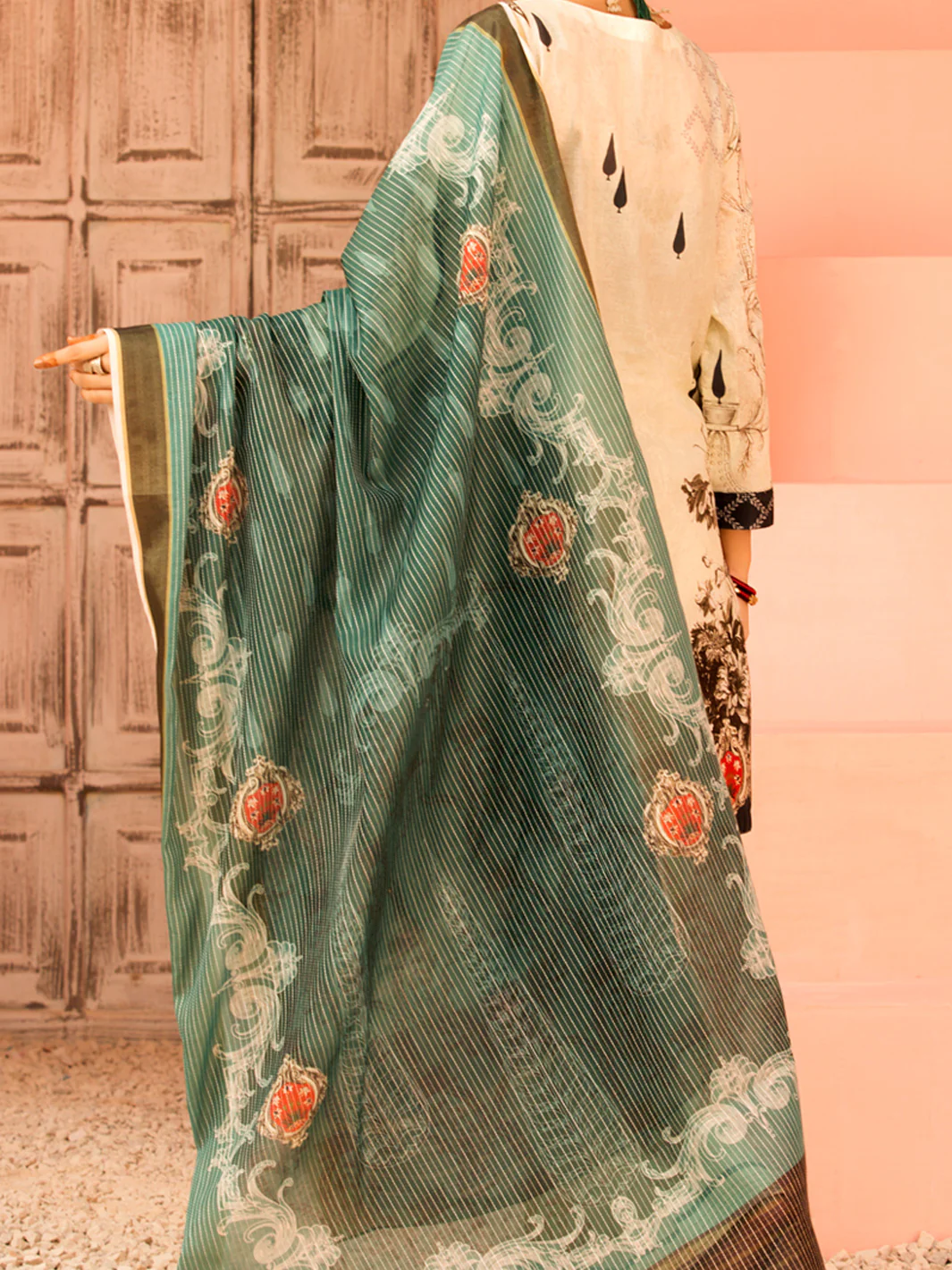 Ivory Lawn 3 Piece Stitched - ALP-3PS-1139 - Image 2
