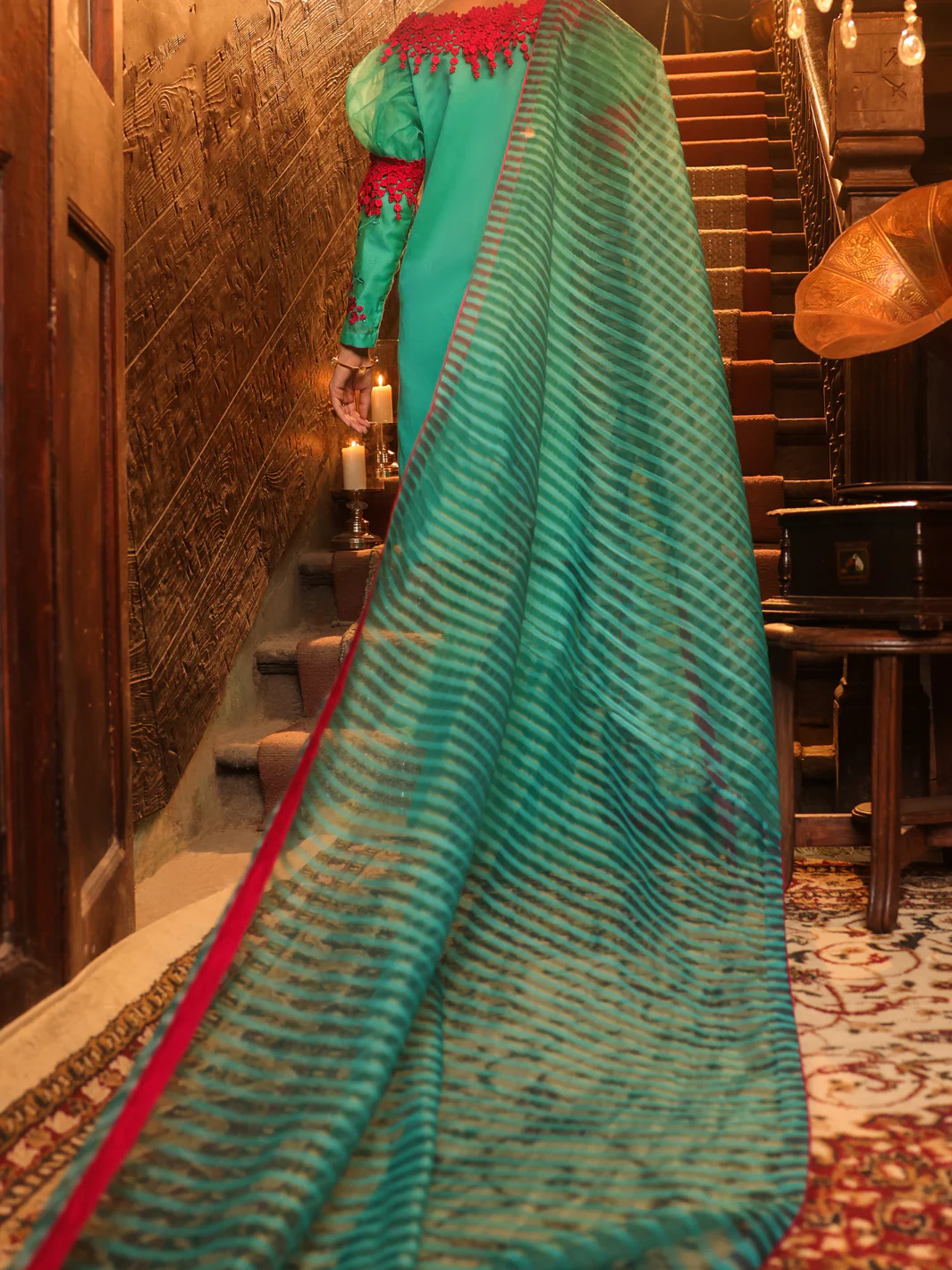 Turquoise Modal 3 Piece Unstitched - ALP-3PS-1288 - Image 2