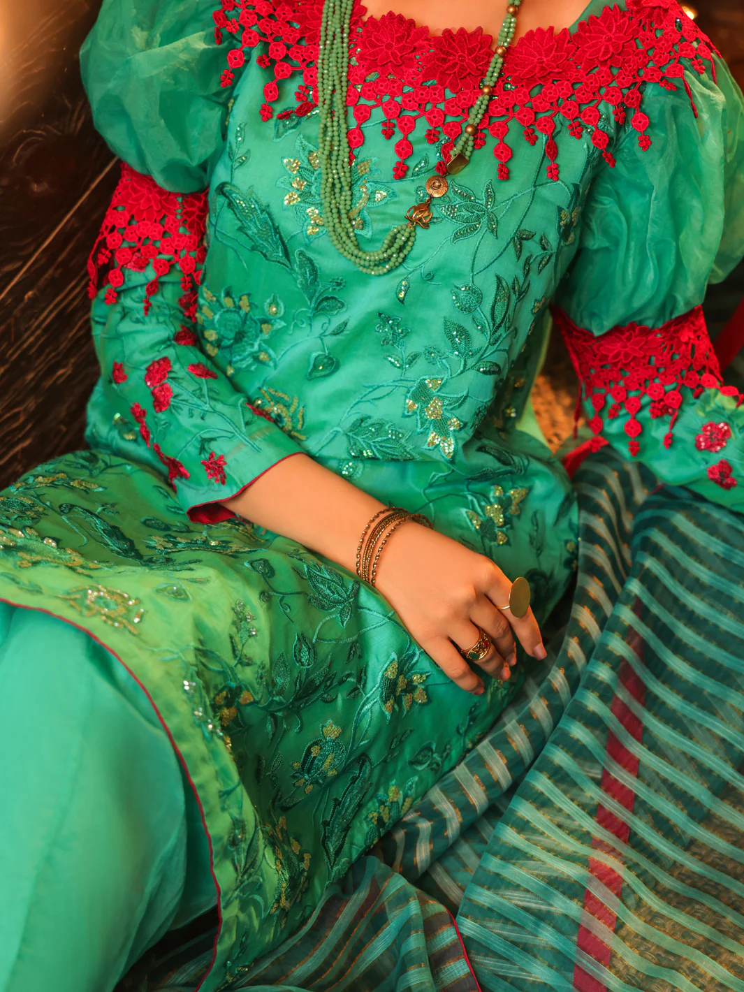 Turquoise Modal 3 Piece Unstitched - ALP-3PS-1288 - Image 4