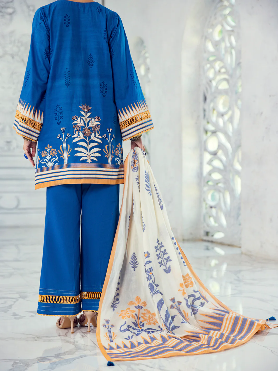 Blue Lawn 3 Piece Unstitched - ALP-3PS-1305 - Image 2
