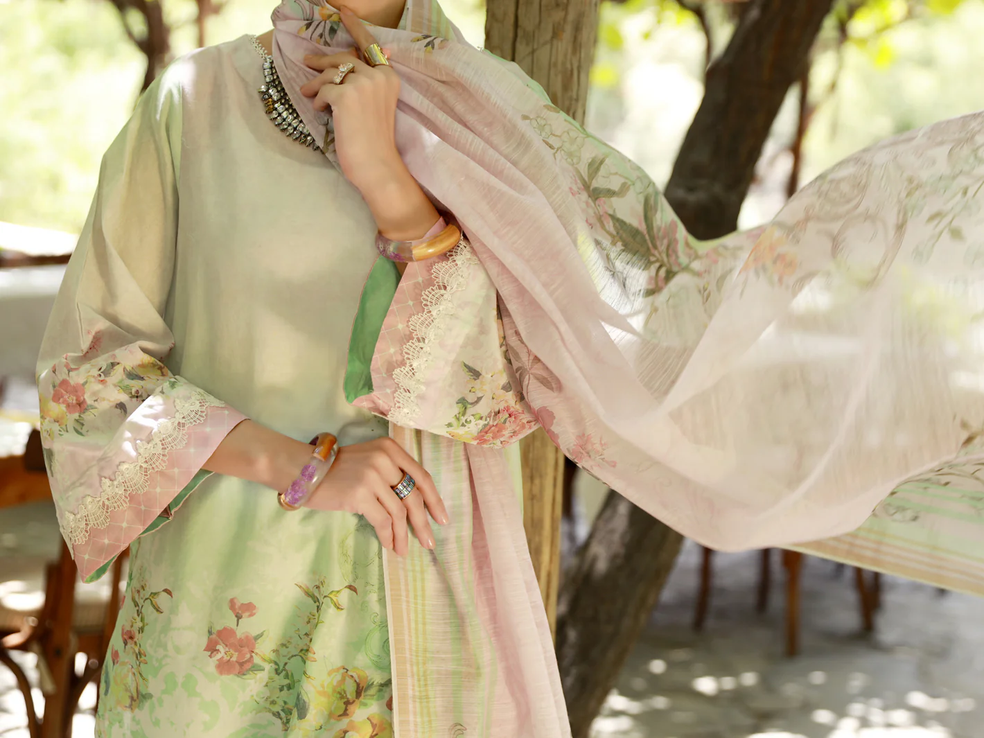 Pista Green Lawn 3 Piece Unstitched - ALP-3PS-1375 - Image 4