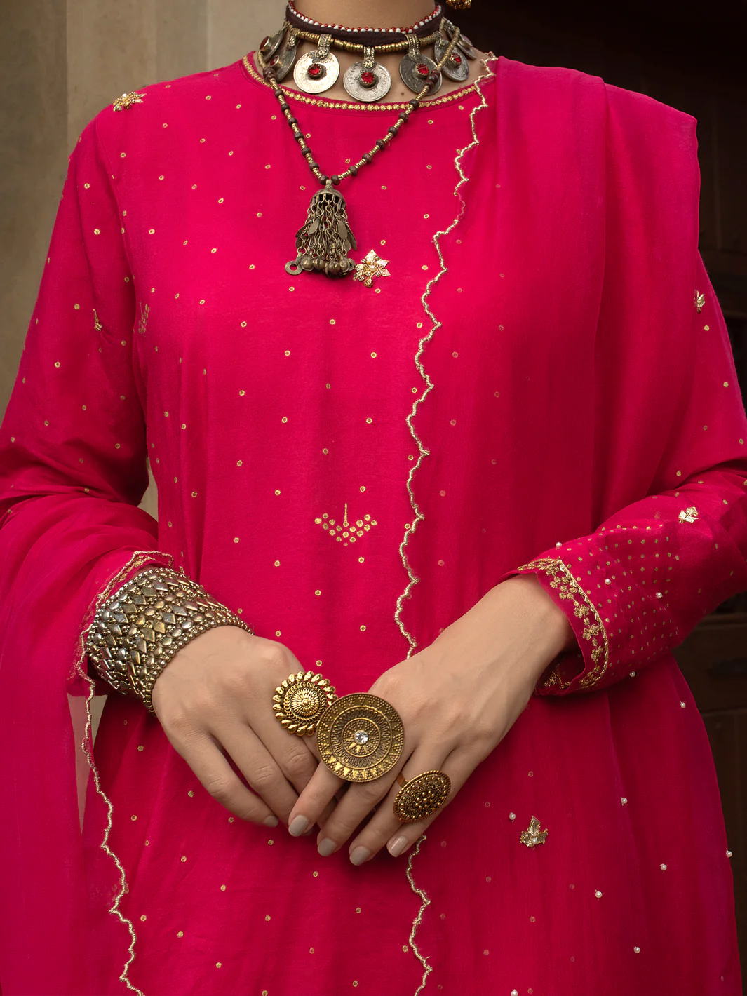 Pink 3 Piece Unstitched - ALP-3PS-1397 - Image 3
