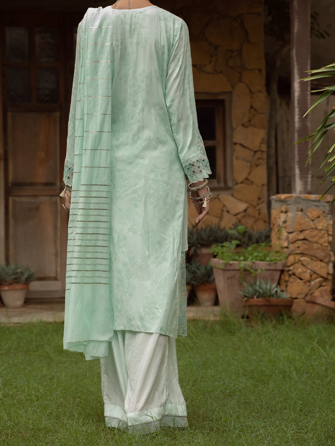 Mint Green 3Pc Stitched - ALP-3PS-1401 - Image 2
