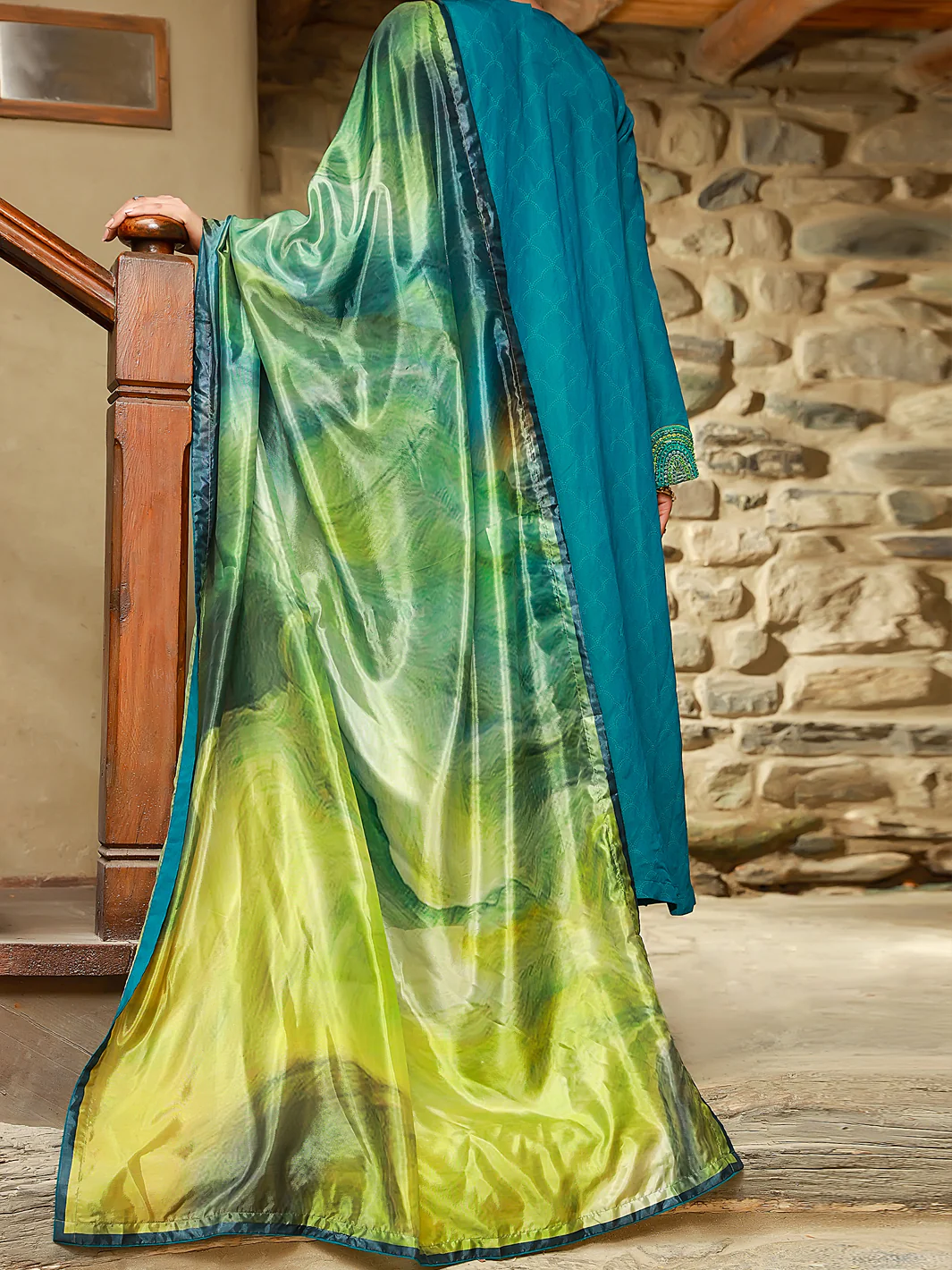 Sea Green 3 Piece Unstitched - ALP-3PS-1405 - Image 2